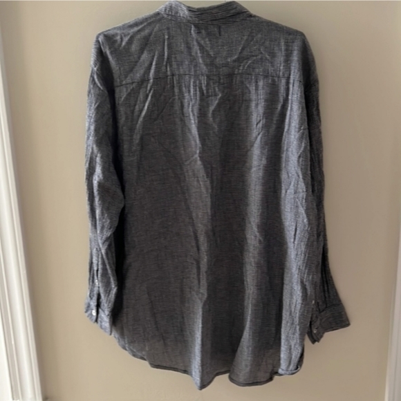 Hatch Maternity Blue Gauze Boyfriend button down - Picture 4 of 5